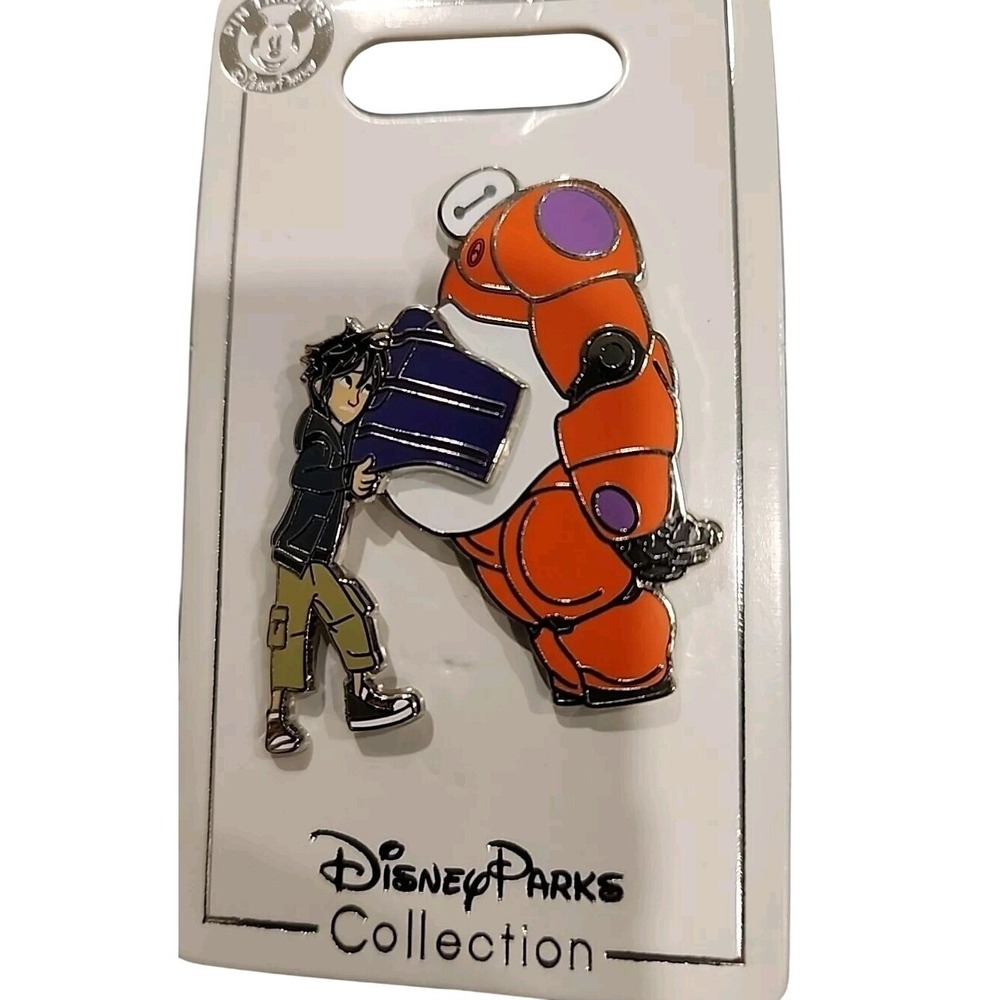 Disney Parks Big Hero 6 Hiro Hamada Putting On Baymax Armor Enamel Pin NEW